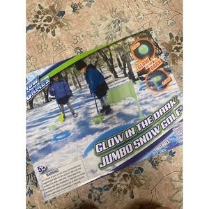 Wham-O Snow Games Glow in the Dark Jumbo Snow Golf Set Kids Outdoor Winter Toy